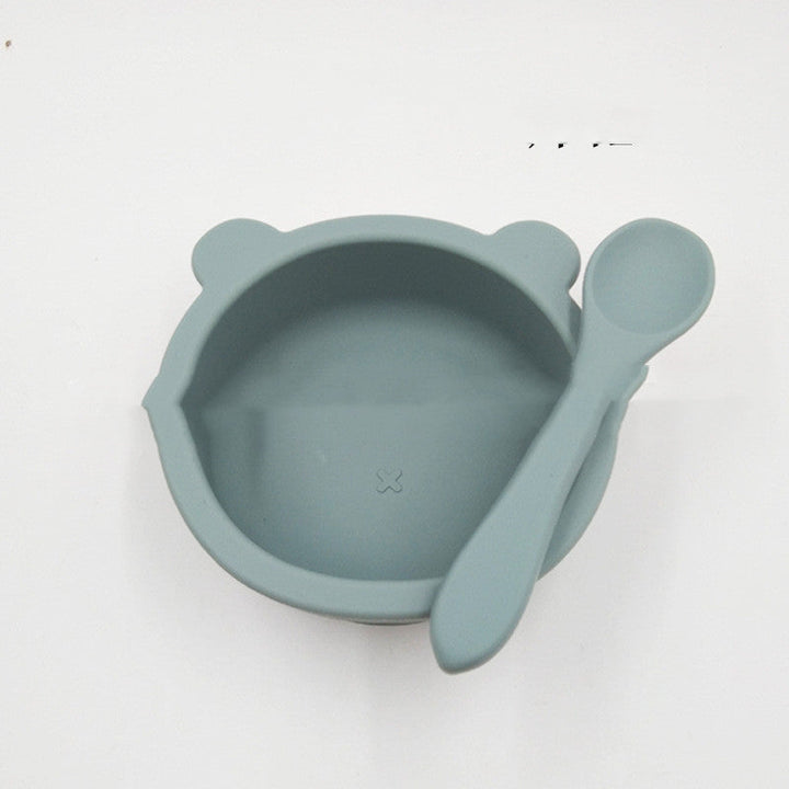 Suction Cup Anti-fall Bear Silicone Baby Bowl: The Ultimate Feeding Companion for Your Child