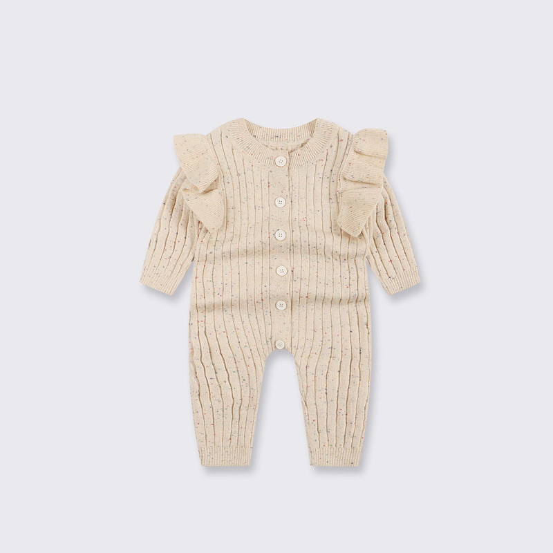 Wrap Your Little One in Comfort: The Baby Autumn Clothing Jumpsuit Knitted
