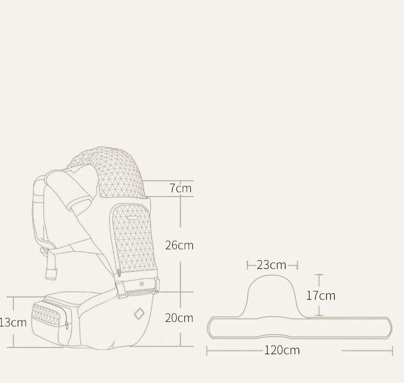 Multifunctional silicone non-slip waist stool