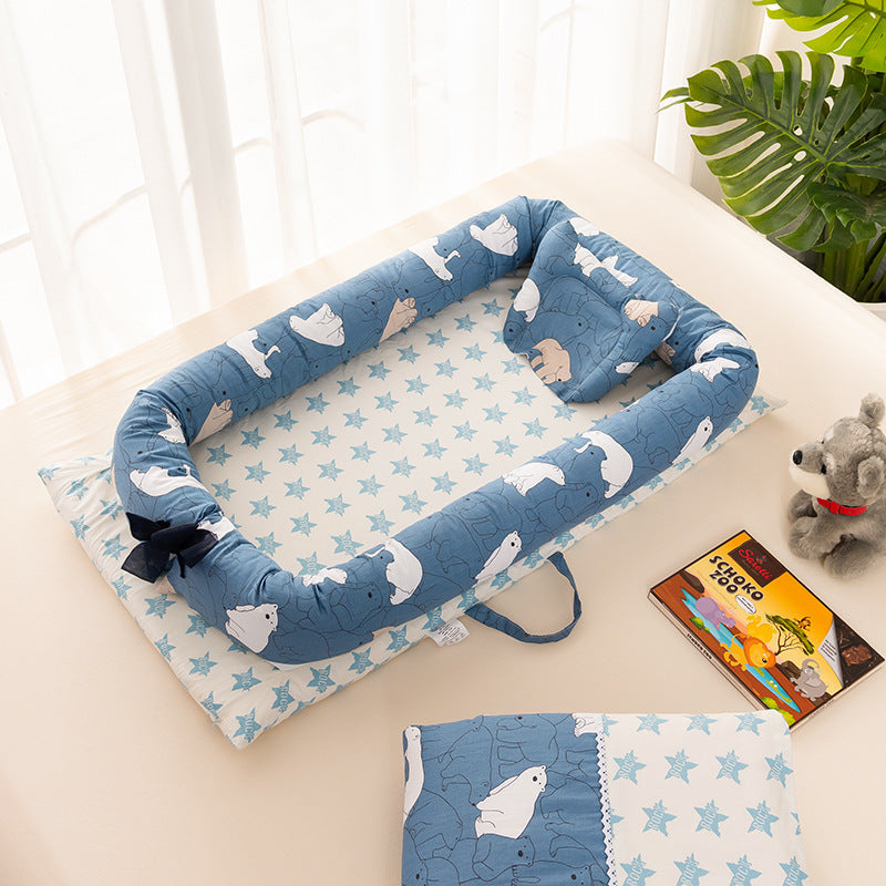 Portable Crib Bed Removable Baby Sleeping