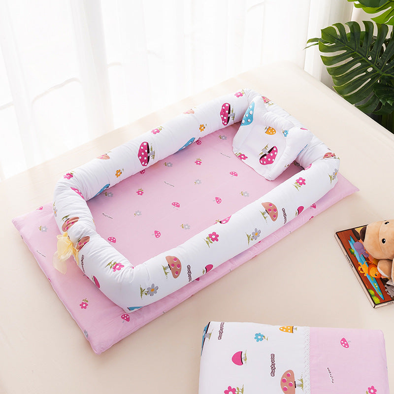 Portable Crib Bed Removable Baby Sleeping