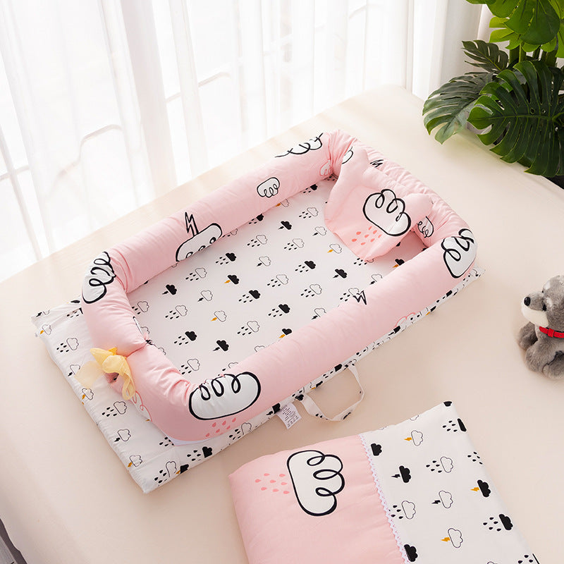 Portable Crib Bed Removable Baby Sleeping