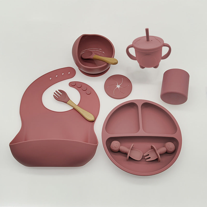 Baby Eat Food Feeding Silicone Tableware