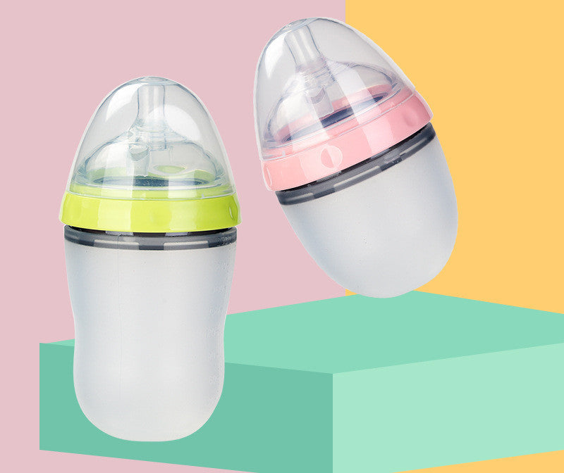 Breast Milk Silicone Baby Feeding Bottle