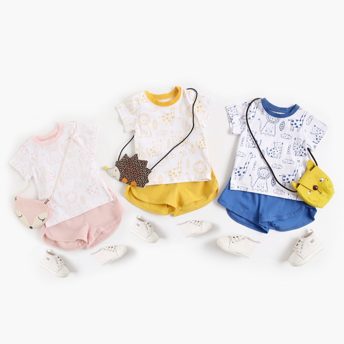 Baby Children's Suit Cotton Short-sleeved
