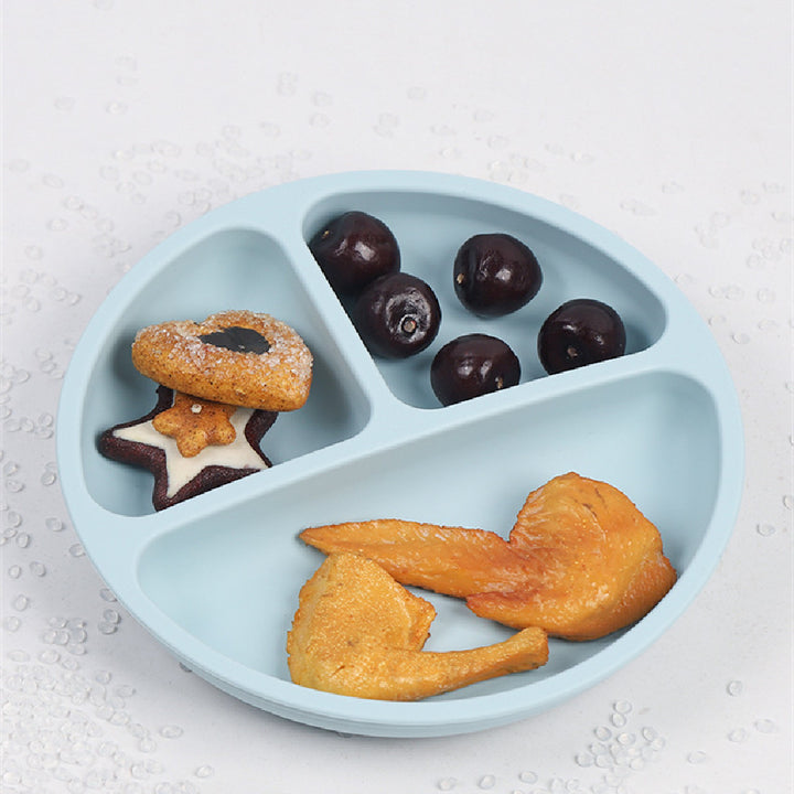 Baby Food Plate Silicone Tableware Suit