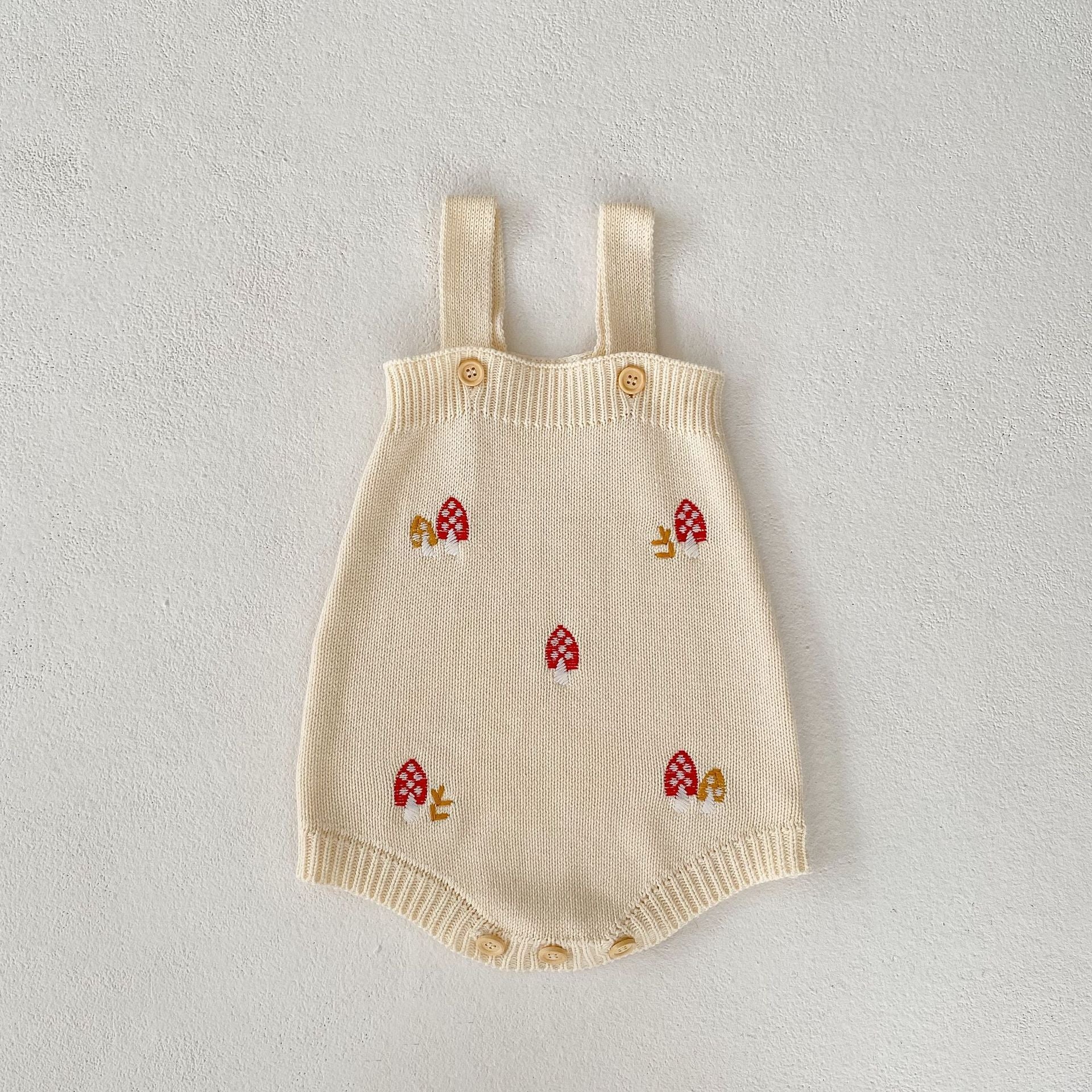 Baby Embroidered Lotus Leaf Collar Knitting Clothing