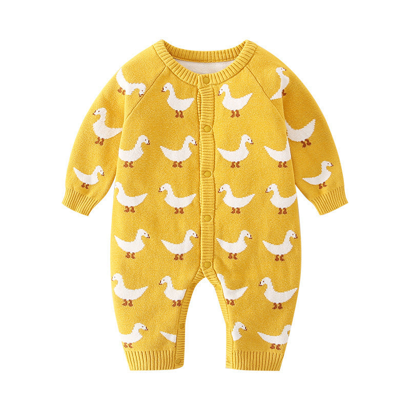 Double-layer Baby Knitted Romper