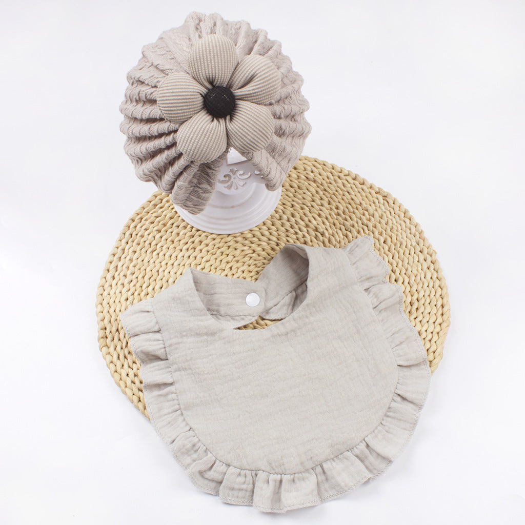 Newborn Baby Hat & Bib Set