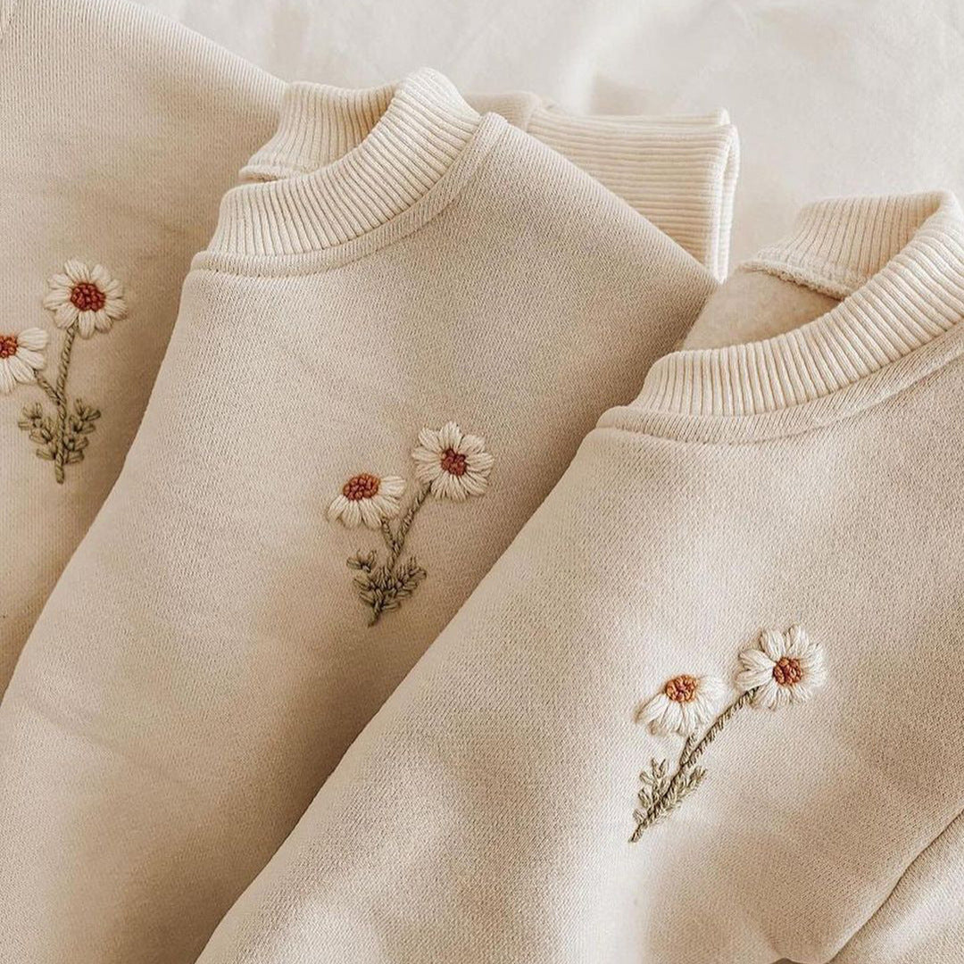 Winter Fleece-lined Embroidery Clothing