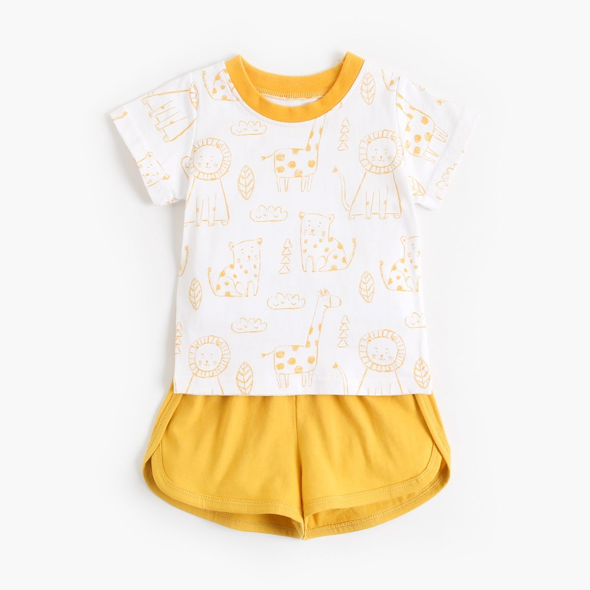 Baby Children's Suit Cotton Short-sleeved