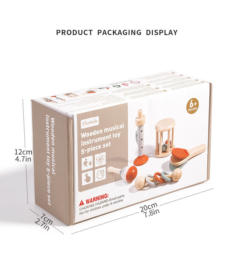 Baby Rattle Early Education Wooden Toys