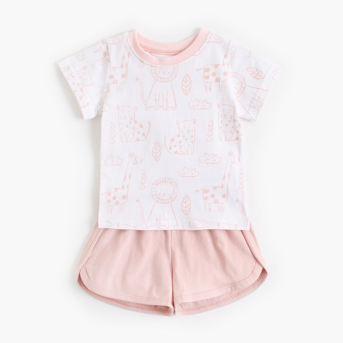 Baby Children's Suit Cotton Short-sleeved