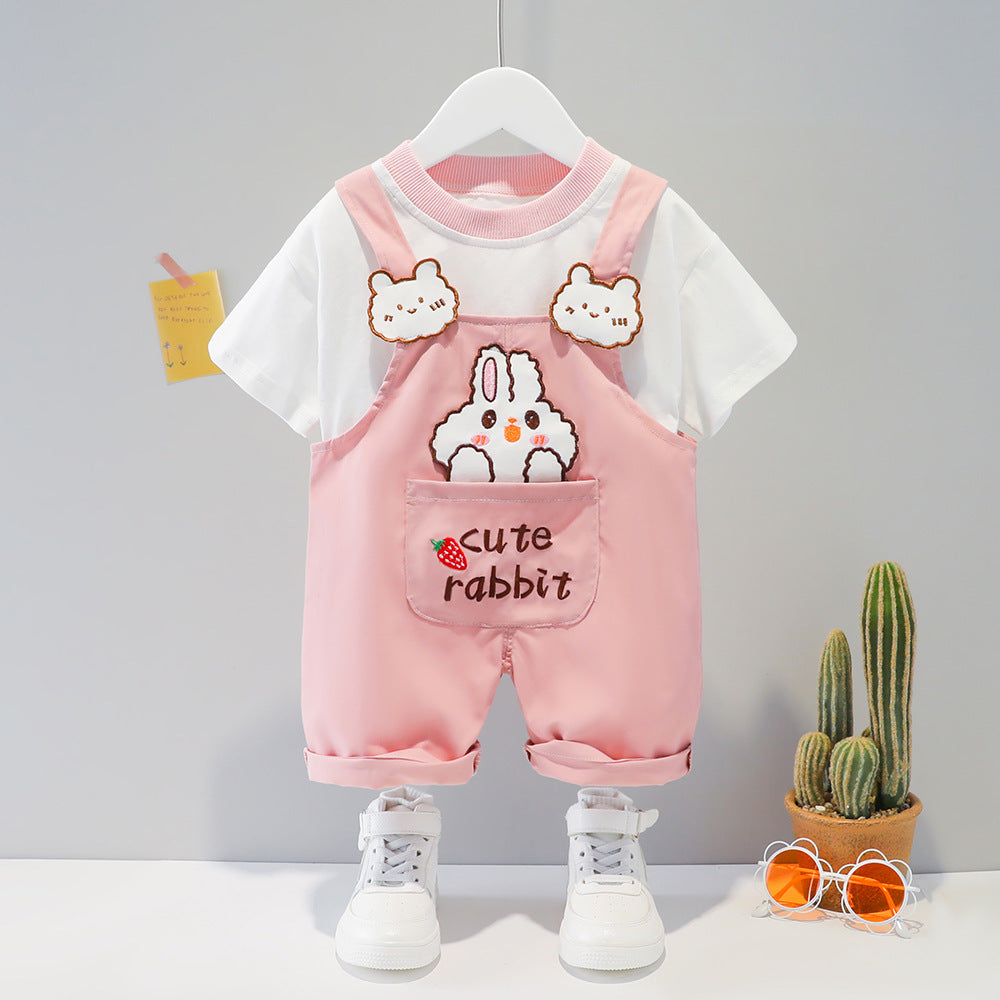Baby Summer Cartoon Short-sleeved Clothing