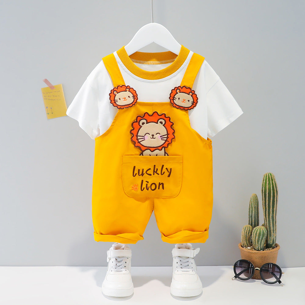 Baby Summer Cartoon Short-sleeved Clothing