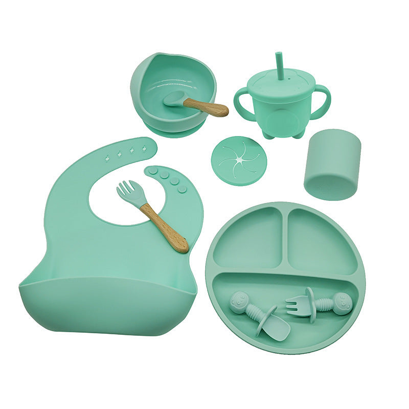 Baby Eat Food Feeding Silicone Tableware