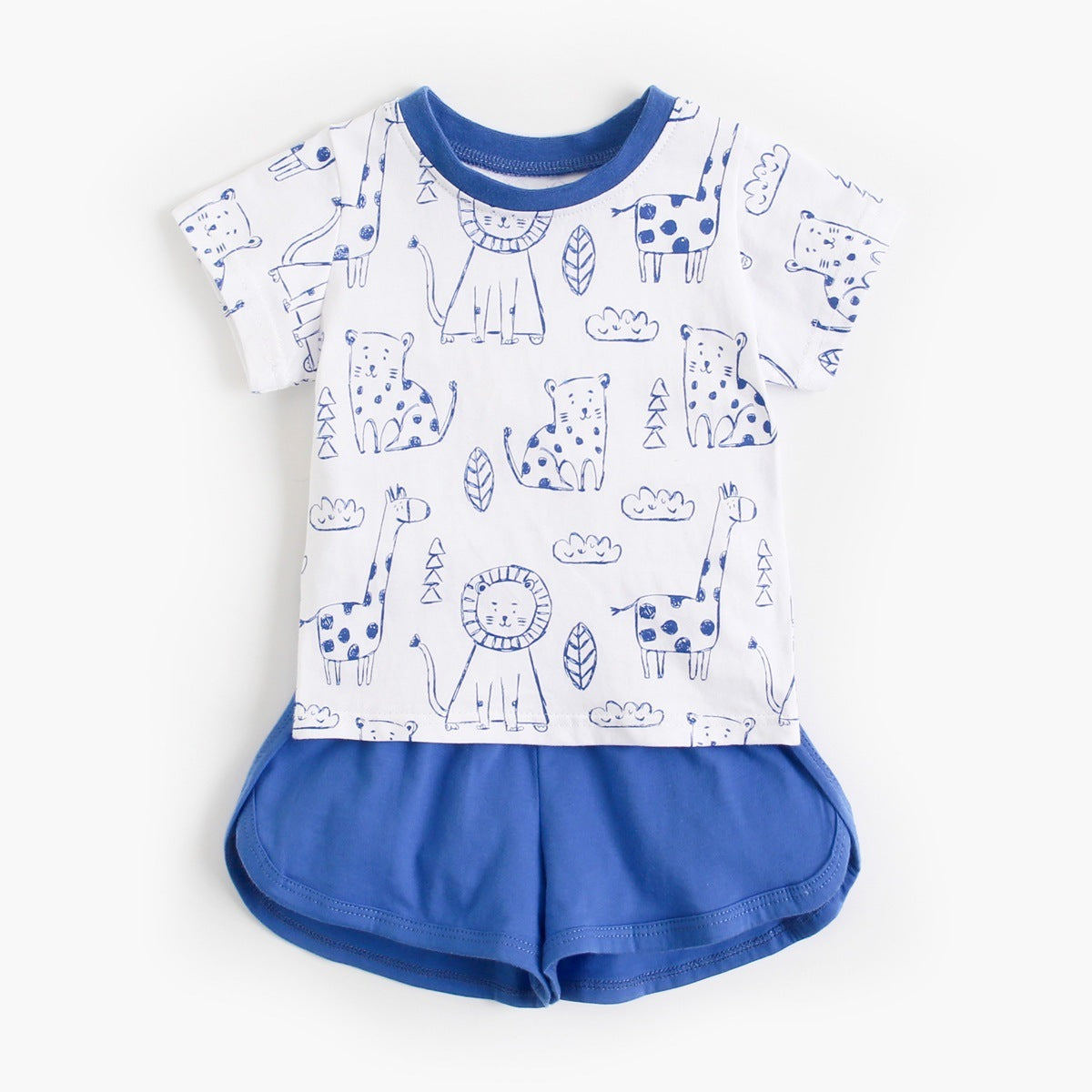 Baby Children's Suit Cotton Short-sleeved