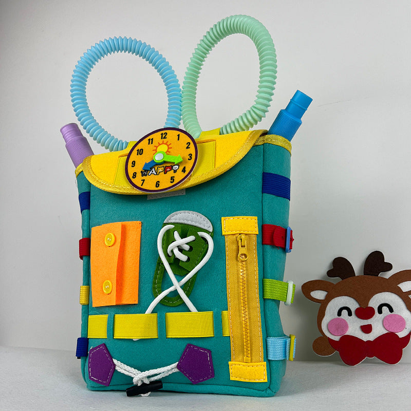 Toddler Board Backpack Learning Activity Toys