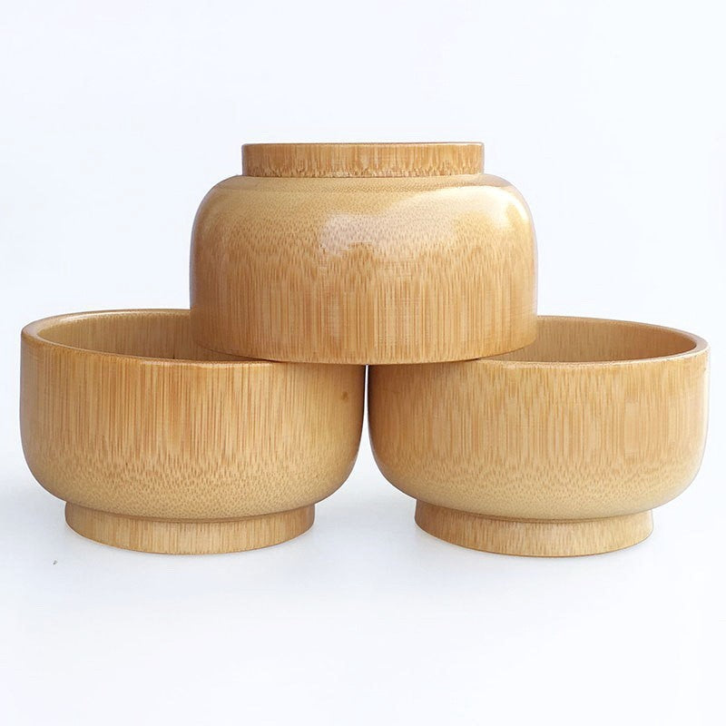Round Baby Bamboo Bowl Household Tableware