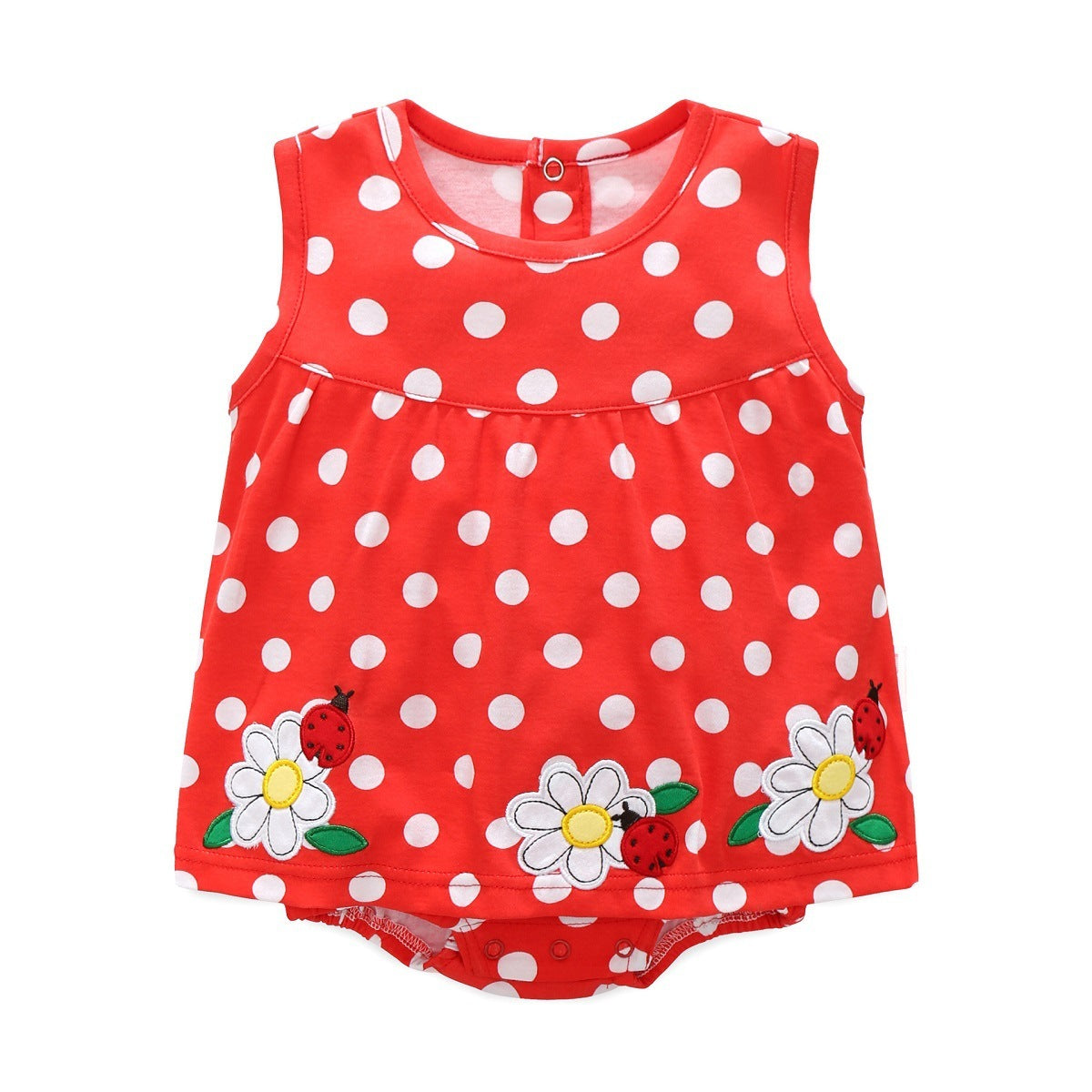 Baby Girl Flying Sleeve Romper