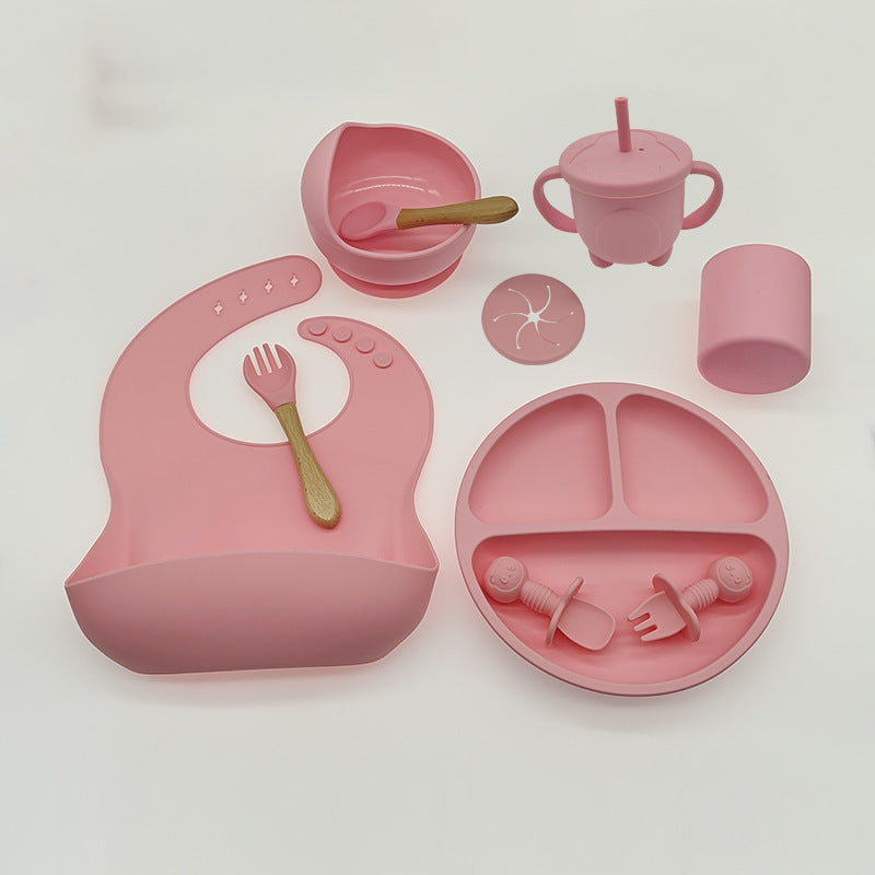 Baby Eat Food Feeding Silicone Tableware