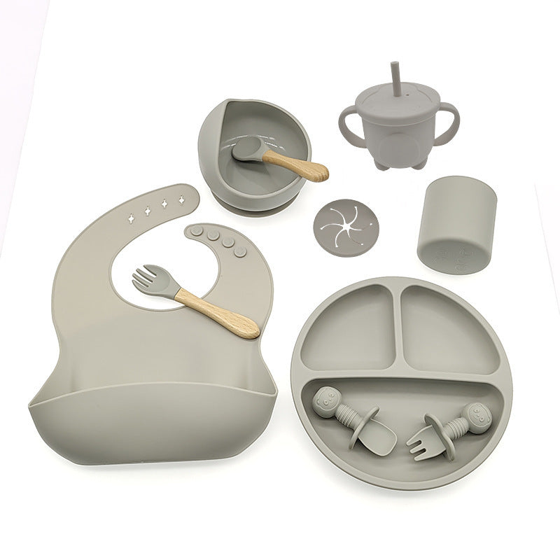 Baby Eat Food Feeding Silicone Tableware