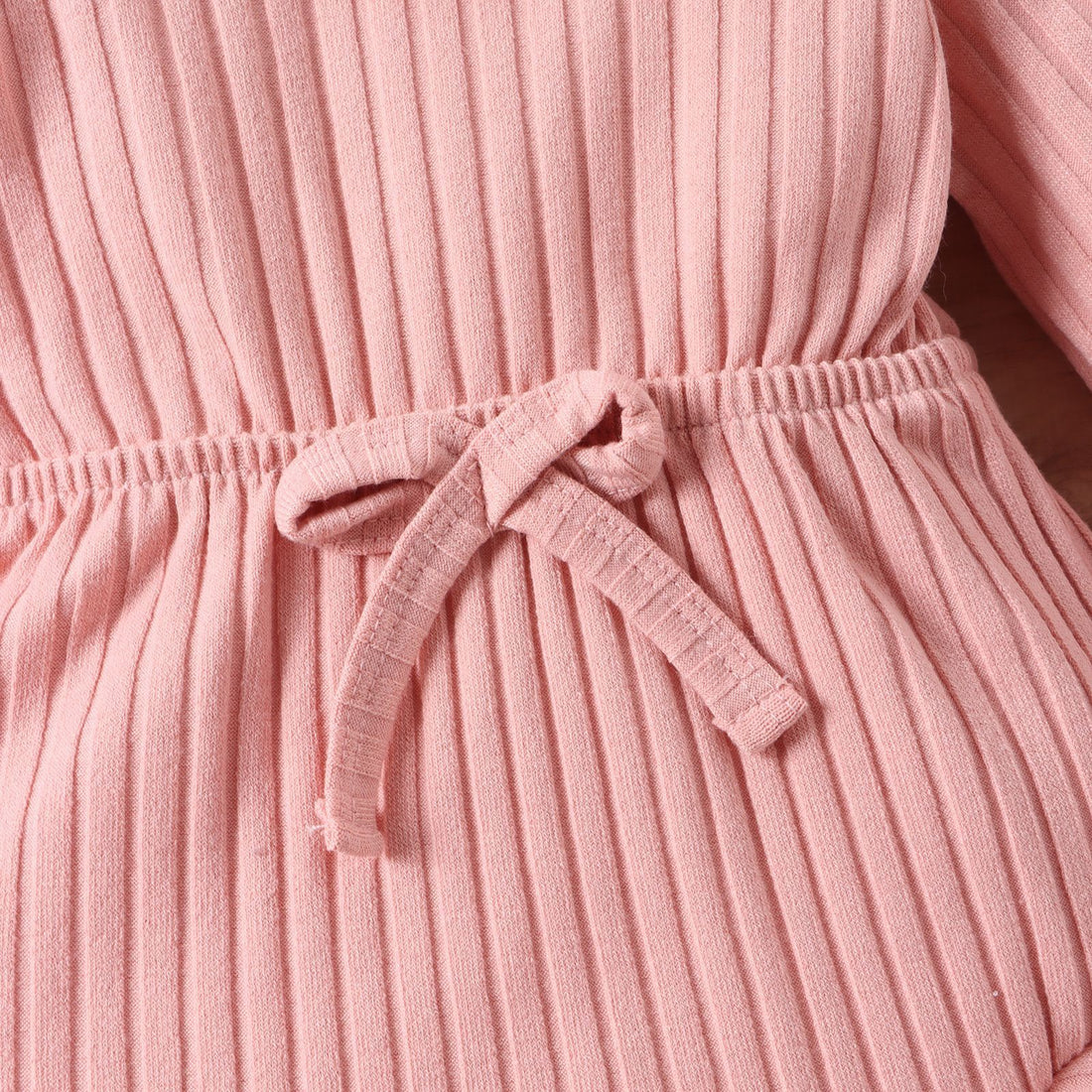 Long Sleeve Sunken Stripe Romper