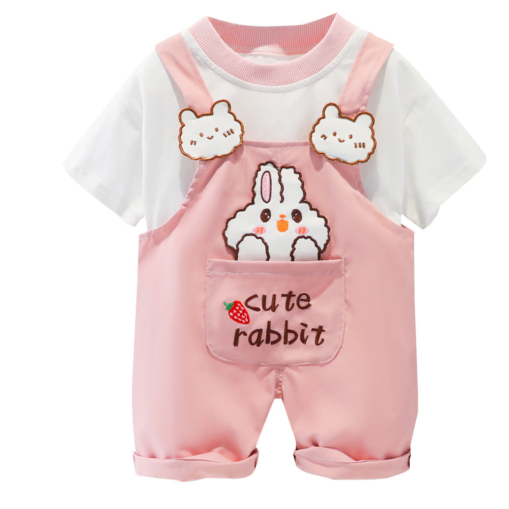 Baby Summer Cartoon Short-sleeved Clothing