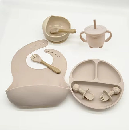 Baby Eat Food Feeding Silicone Tableware